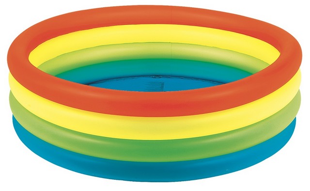 59 in. Vibrantly Colored Inflatable Childrens Swimming Pool