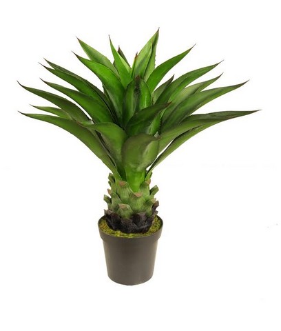 30.5 in. Decorative Potted Artificial Green Agave Americana Succulent Plant