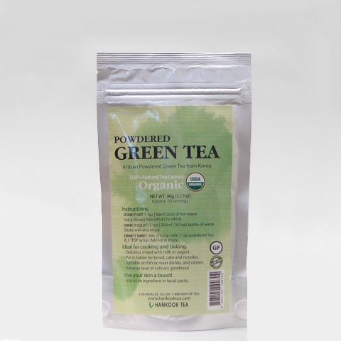 90 g Organic Powdered Green Tea Culinary Grade Polybag