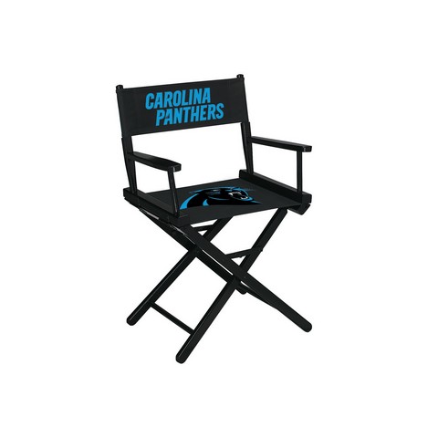 Picture of Imperial 101-1017 NFL Carolina Panthers Table Height Directors Chair