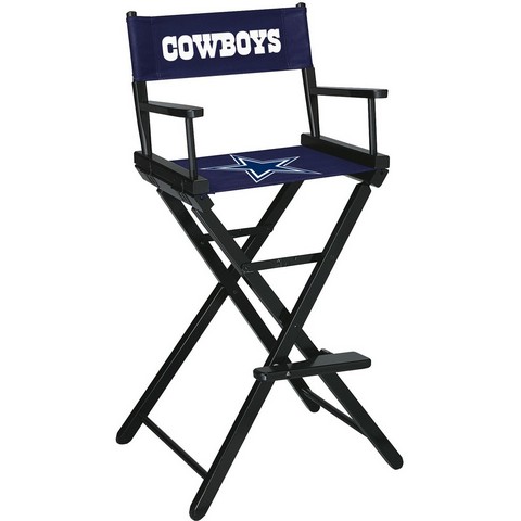 Picture of Imperial 100-1002 NFL Dallas Cowboys Bar Height Directors Chair