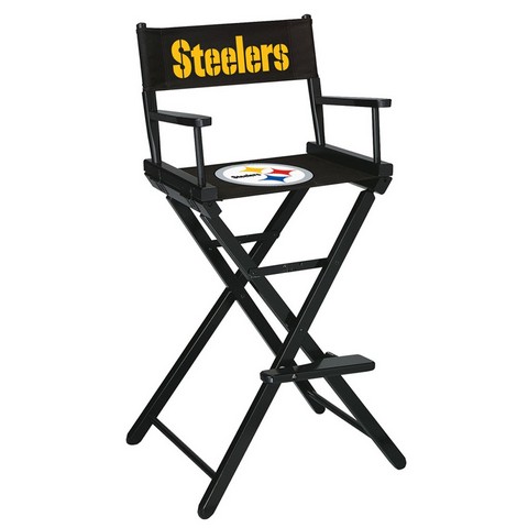 Picture of Imperial 100-1004 NFL Pittsburgh Steelers Bar Height Directors Chair