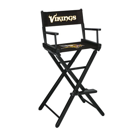 Picture of Imperial 100-1007 NFL Minnesota Vikings Bar Height Directors Chair