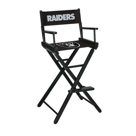 Picture of Imperial 100-1010 NFL Oakland Raiders Bar Height Directors Chair