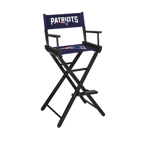 Picture of Imperial 100-1011 NFL New England Patriots Bar Height Directors Chair