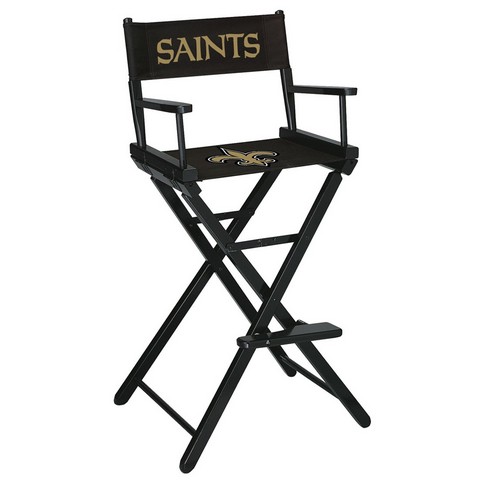 Picture of Imperial 100-1031 NFL New Orleans Saints Bar Height Directors Chair
