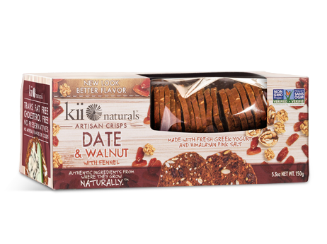 Picture of Kii Naturals Date & Walnut Crisps - Case of 12 Packs