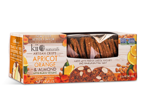 Picture of Kii Naturals Apricot Orange Almond Crisps - Case of 12 Packs