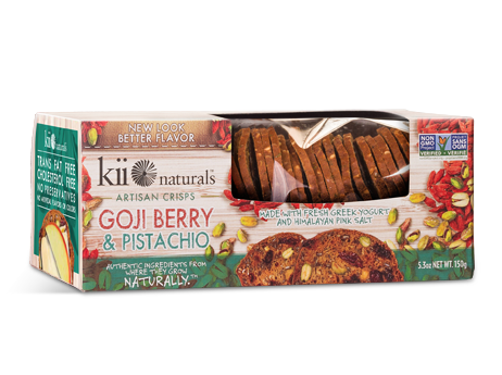 Picture of Kii Naturals Goji Berry & Pistachio Crisps - Case of 12 Packs