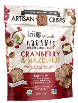 Picture of Kii Naturals Toasted Hazelnut & Cranberry Crisps - Case of 12 Packs