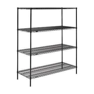 ate Wire Shelving Starter Unit, Silver Epoxy, 24W X 18D X 74H