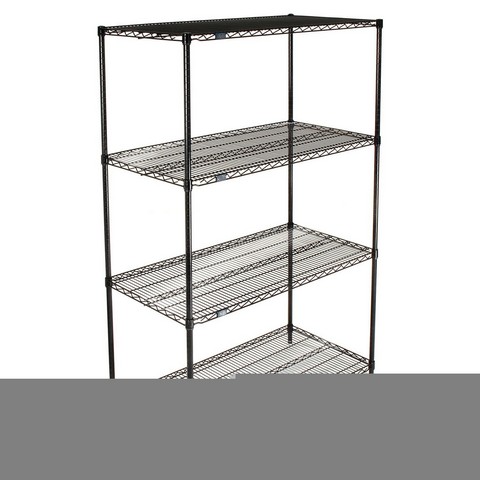 18366B Epoxy 18 x 36 x 63 in. Starter Shelf Unit- Black