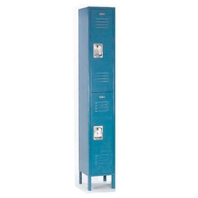 Picture of Nexel Industries ID152KDGY Ready to Assemble Double Tier & 2 Door Locker- Gray - 12 x 15 x 36 in.