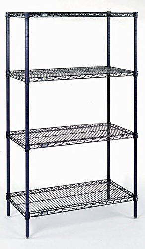 Epoxy 18 x 48 x 86 in. Starter Shelf Unit- Black