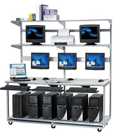 LS24 Computer Lan Work Station - 24 x 30 x 74 in.