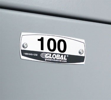NPK300 Aluminum 300-499 Numbered Plate Kits for Lockers