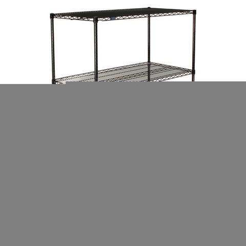 4 Tier Black Epoxy Wire Shelving Starter Unit, 54W x 18D x 86H