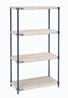 PM24307N Nexelite Plastic Mat Starter Shelf Unit - 24 x 30 x 74 in.