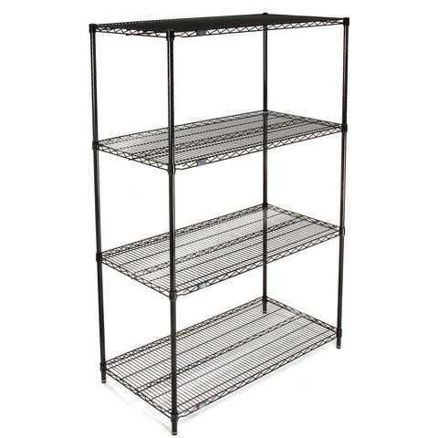 18606B Epoxy 18 x 60 x 63 in. Starter Shelf Unit- Black