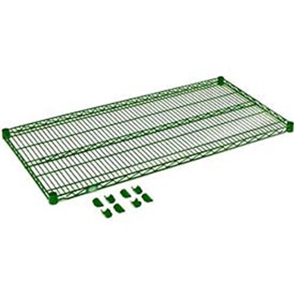 S1860G 18 x 60 in. Standard Wire Shelf, Poly-Green