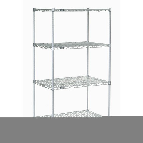 ate Wire Shelving Starter Unit, Silver Epoxy, 72W x 18D x 86H