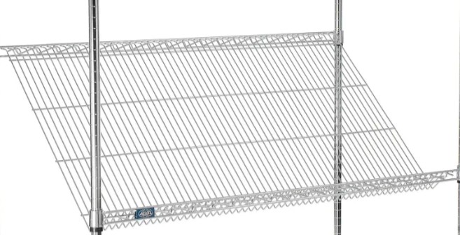 SS2448C 48 x 24 in. Chrome Wire Slant Shelf