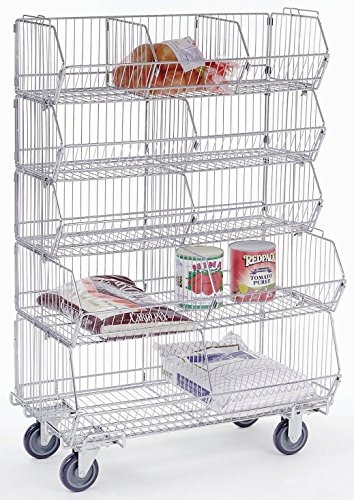 Wire Rack Dolly Base With 5 Poly Swivel Casters, 36Lx20W