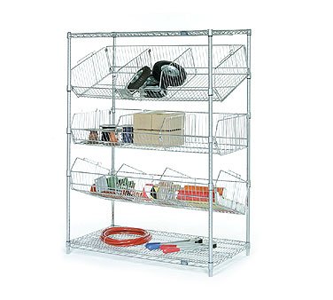Chrome Bin Pick Rack 63 x 48 x 24 in.