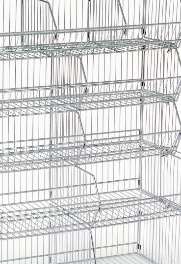 WD149 14 x 9 in. Chrome Dividers for Wire Bin Dump Shelf