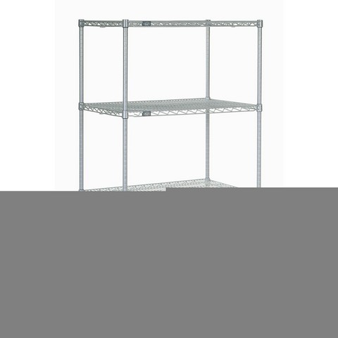 ate Wire Shelving Starter Unit, Silver Epoxy, 42W X 21D X 86H