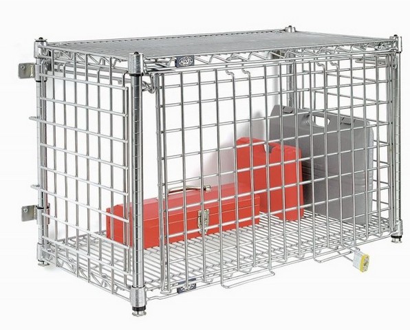 WSE2448C 48 x 24 in. Security Workstation with Wire Wall Mount