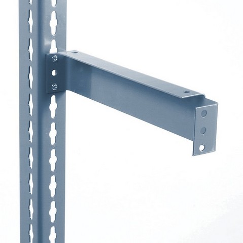 12 Wall Bracket for Boltless Shelving, Gray