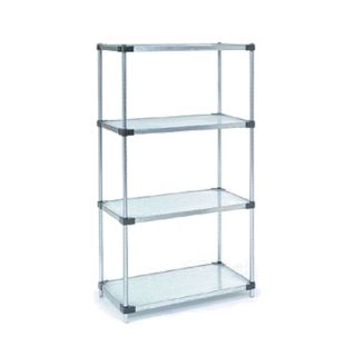 24488SS Stainless Steel Solid 4 Shelf Unit - 24 x 48 x 86 in.