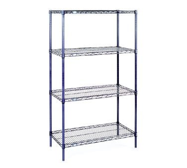 24606C Plate Starter Shelf Unit, Chrome - 24 x 60 x 63 in.