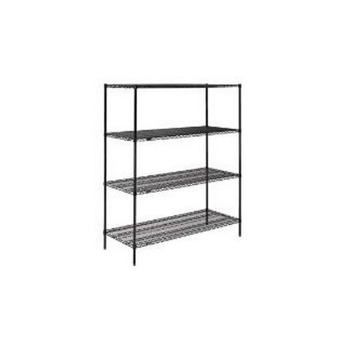 24607B Epoxy Starter Shelf Unit- Black - 24 x 60 x 74 in.