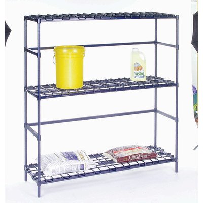 3 Shelf Container Rack, Poly-Z-Brite - 18 x 60 x 54 in.