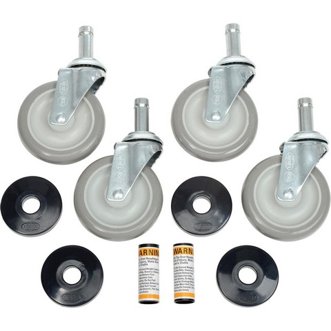 Stem Casters Set of 4 5 Polyurethane Wheel 1200 Lb. Capacity