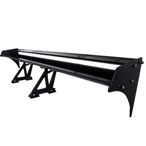 Picture of Spec-D Tuning SPL-GT002DD52BK 002 Style Double Deck Spoiler for All- Black - 8 x 11 x 58 in.