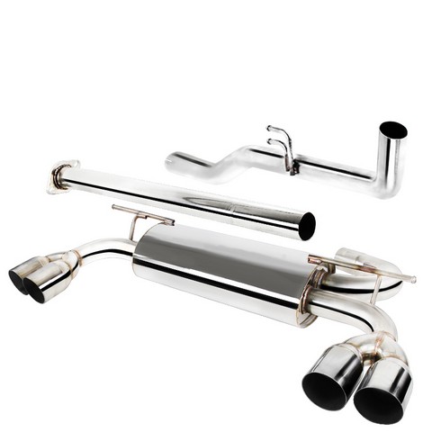 MFCAT2-GEN092 Stainless Steel Catback Exhaust System for 09 to 14 Hyundai Genesis- 28 x 13.25 x 48 in.