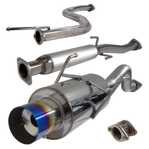 MFCAT2-INT94GSRT-SD 2.5 in. Inlet N1 Style Catback Exhaust System with Burnt Tip GSR for 94 to 01 Acura Integra- 10 x 13 x 48 in.