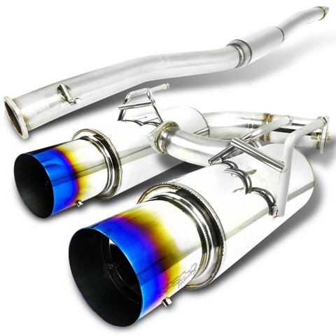 MFCAT3-LAN08T-SD N1 Style Catback Exhaust System Burnt Tip for 08 to 11 Mitsubishi Evolution, 10 x 13 x 62 in.