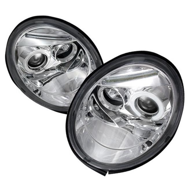 Spec-D Tuning LHP-BEE98-TM Halo LED Projector Headlights for 98 to 05 Volkswa...