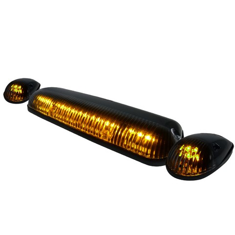 LRC-300C Roof Cab LED Light, Clear Lens - 3 Piece Set - 6 x 10 x 18 in.