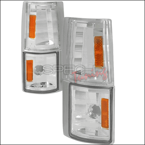 2LC-G2G4-V2-TM 4 Pieces Corner Light for 94 to 98 GMC Full Size Pick Up, Chrome - 10 x 10 x 12 in.