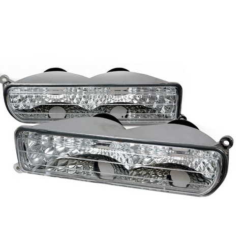 LB-CHKE97-RS Front Bumper Lights for 97 to 01 Jeep Cherokee- Chrome - 6 x 10 x 18 in.