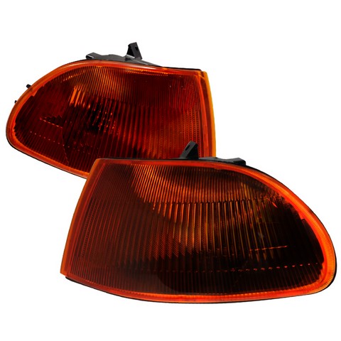 LC-CV924GA-RS 4 Door Corner Lights for 92 to 95 Honda Civic- Smoke Amber - 10 x 10 x 12 in.