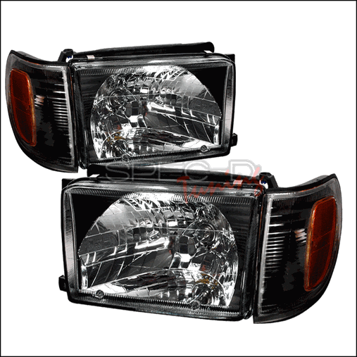 2LCLH-4RUN99JM-KS Crystal Housing Headlights for 99 to 02 Toyota 4Runner- Black - 14 x 20 x 23 in.