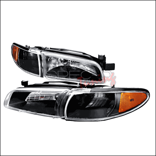 2LCLH-GPX97JM-KS Crystal Housing Headlights for 97 to 03 Pontiac Grand Prix- Black - 12 x 16 x 26 in.