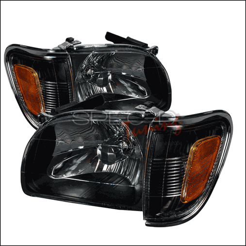 2LCLH-TAC01JM-KS Crystal Housing Headlights for 01 to 04 Toyota Tacoma- Black - 21 x 20 x 12 in.