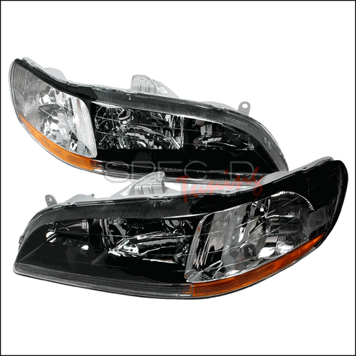 2LH-ACD98JM-KS Crystal Housing Headlights for 98 to 02 Honda Accord- Black - 27 x 20 x 10 in.